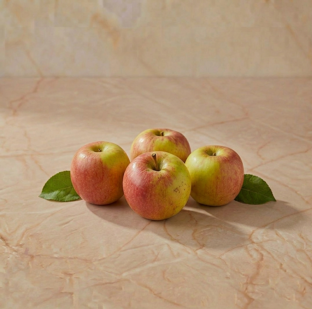 Zweifarbiger Apfel • Fuji